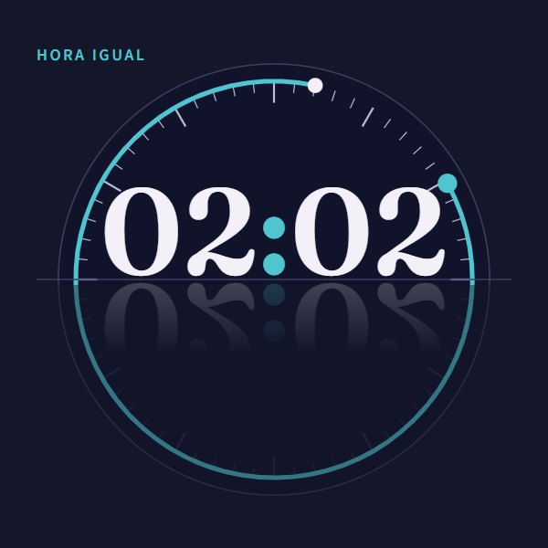 Hora igual 02:02