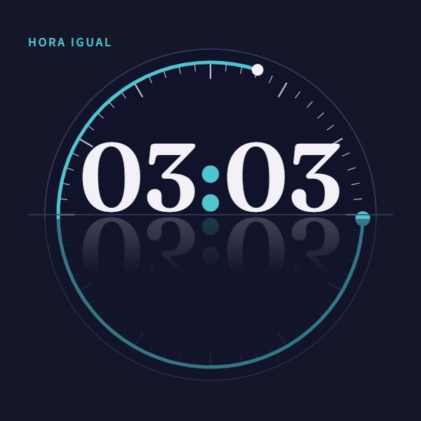 Hora igual 03:03