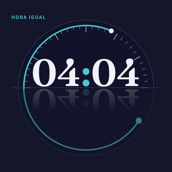 Hora igual 04:04