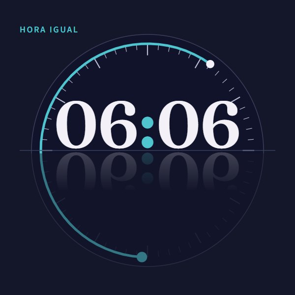 Hora igual 06:06