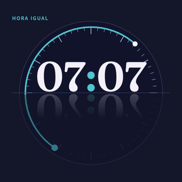 Hora igual 07:07