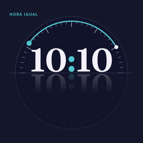 Hora igual 10:10