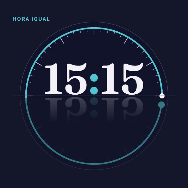 Hora igual 15:15